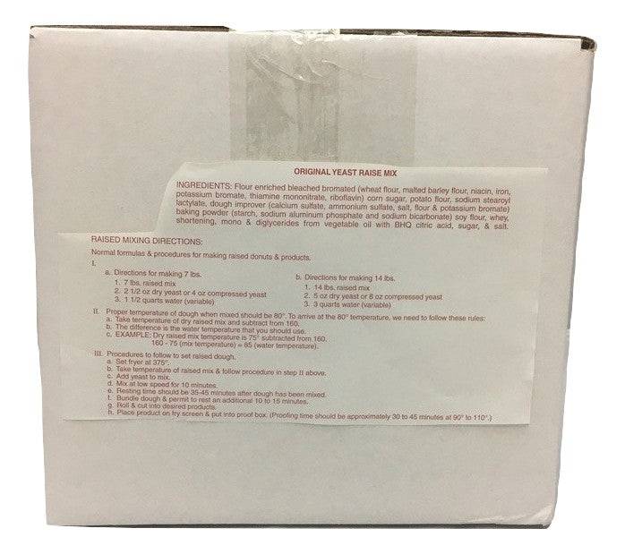 Red Label Raised Donut Mix-35 lbs. Bakery Wholesalers