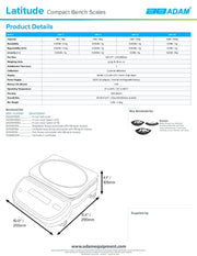 Latitude Compact Bench Scale LBX 12 Bakery Wholesalers