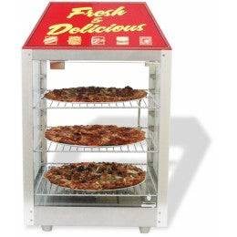 Two Door Warmer and Merchandiser for Cooked Foods Display for Service Counter Bakery Wholesalers