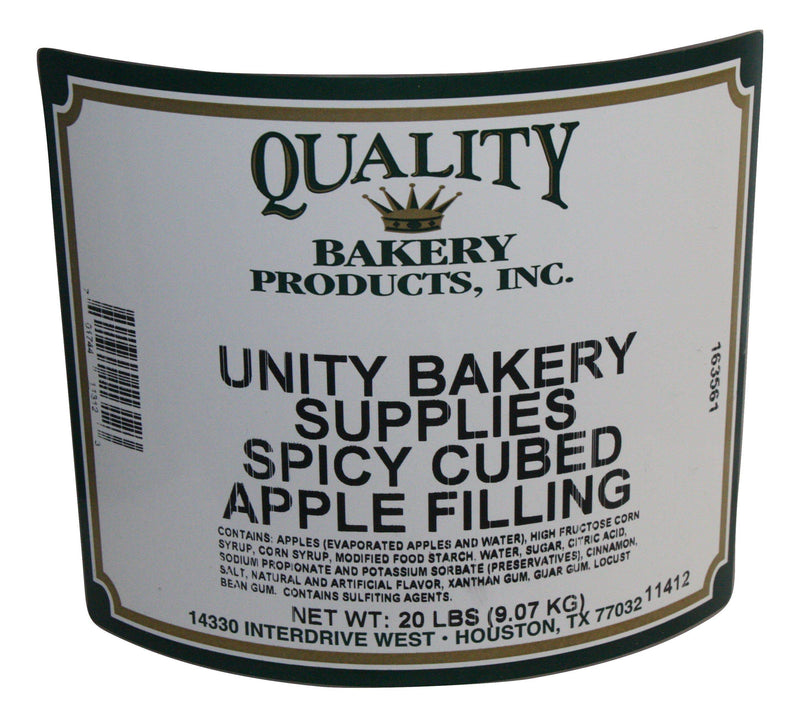 Quality Spicy Cubed Apple Turnover, Donut, Cake & Pastry Filling – 40 pound Bakery Wholesalers