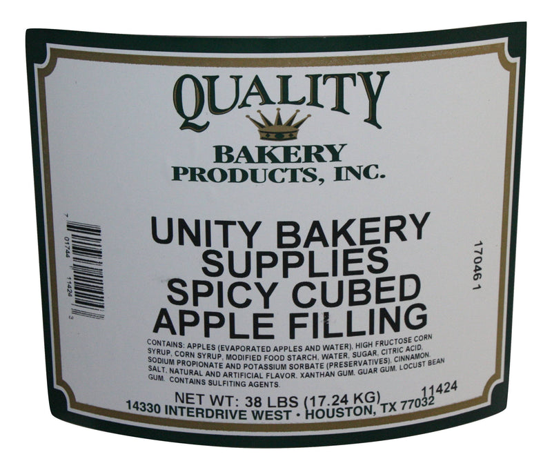Quality Spicy Cubed Apple Turnover, Donut, Cake & Pastry Filling-20 pound Bakery Wholesalers