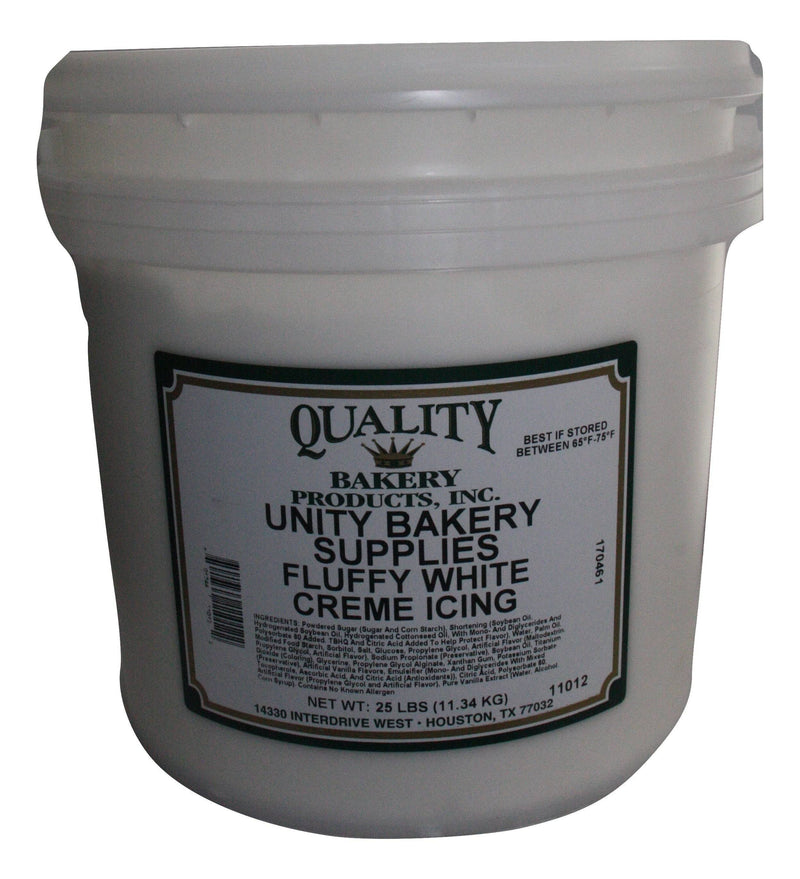 Quality Unity Fluffy White Crèm'e Icing / Filling Ready To Use Cake, Cupcake Icing or fluff filling for Donuts Bakery Wholesalers
