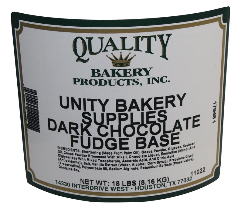 Base de dulce de chocolate oscuro de calidad para glaseado y glaseado-18 libras