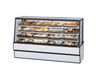 Natural Oak External Color SN-48 Non-Refrigerated Dry Case 48" x 37.75" x 48" Bakery Wholesalers