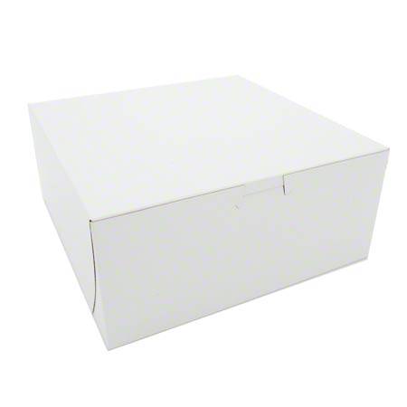 9X9X4 Lock Corner Bakery Box (200) count Bakery Wholesalers