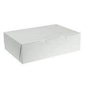 14 x 10 x 3-1/2 Auto Fold Box (125 Count) White Bakery  Box Bakery Wholesalers