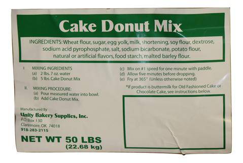 Vanilla Cake Donut Mix Free Sample- You only pay postage & handling Bakery Wholesalers