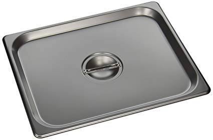 1/2 Size Steam Pan Lid, Stainless Bakery Wholesalers