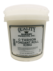 O'Fashion Fondant White Roll and Pastry Icing 22 Pounds Ready To Use Bakery Wholesalers