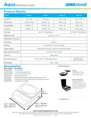 Aqua Washdown Scales ABW-16 Bakery Wholesalers