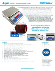 Aqua Washdown Scales ABW-4S Bakery Wholesalers