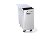 Avalon Stainless Steel Ingredient Bin with a Center Divider (AIB150D) Bakery Wholesalers