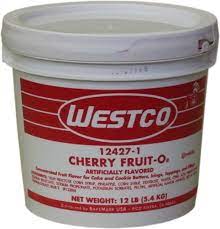 Westco Cherry Fruit-O Concentrate Icing Fruit 12# Bakery Wholesalers