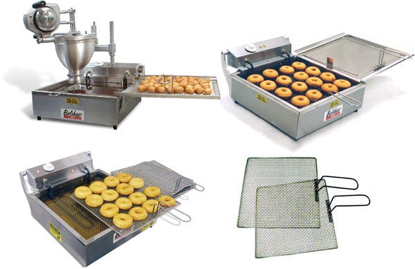 616B Cut-N-Fry for Loukoumades- Includes Depositor, Plunger, Cylinder, Mount, Submerger and Fryer