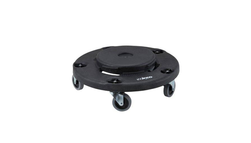 Winco DLR-18 18" Black Heavy-Duty Plastic Dolly Bakery Wholesalers