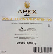 APEX NON HYDROGENATED PREMIUM DONUT FRY OIL/ SHORTENING 5% off-Wholesale Price-36 Cubes of shortening per pallet Bakery Wholesalers