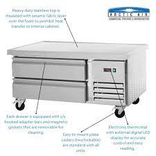 Arctic Air ARCB48 50" Two Drawer Refrigerated Chef Base Bakery Wholesalers