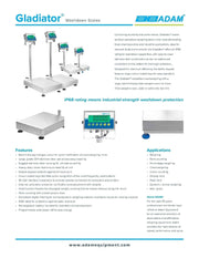 Gladiator Washdown Scales GGS 35A Bakery Wholesalers