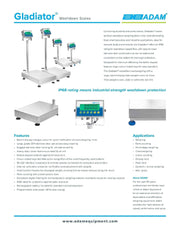 Gladiator Washdown Scales GGF 165A Bakery Wholesalers