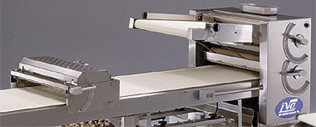 LVO SM224-6 Laminadora de mesa de producción de donas Producción de izquierda a derecha