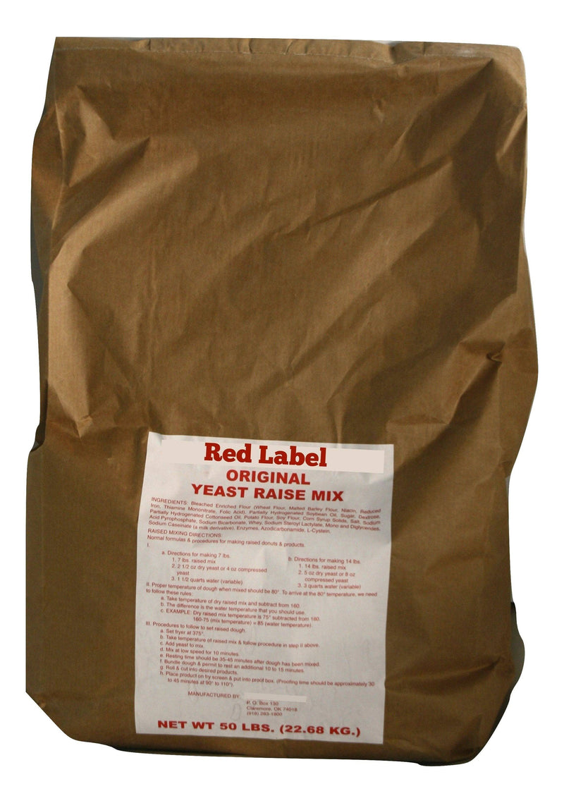 50# Red Label Yeast Raised Donut Mix Bakery Wholesalers