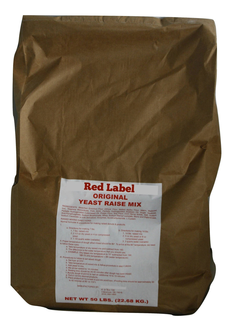 Bulk  Red Label Raised Donut Mix- 40 Bag Pallet Bakery Wholesalers