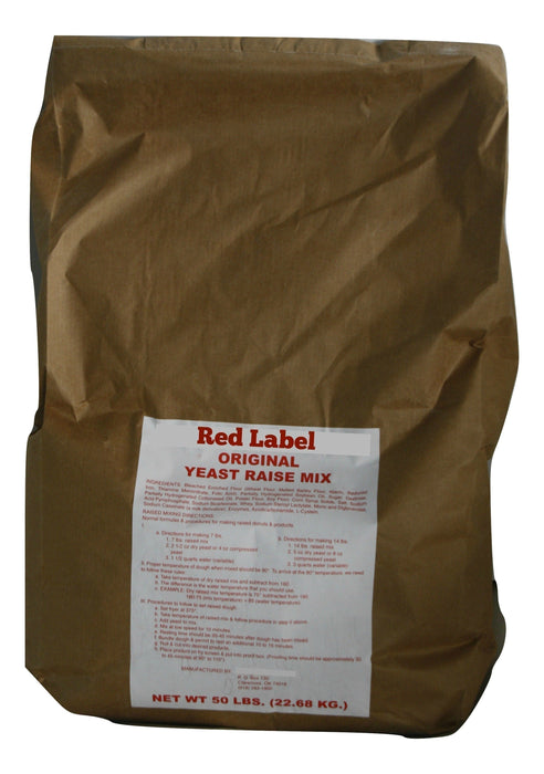 Red Label Raised Donut Mix 50# Bag for order Totals over 200 pounds..