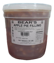 Bear Stewart Sliced Apple Pie Filling- 18 pound pail Bakery Wholesalers