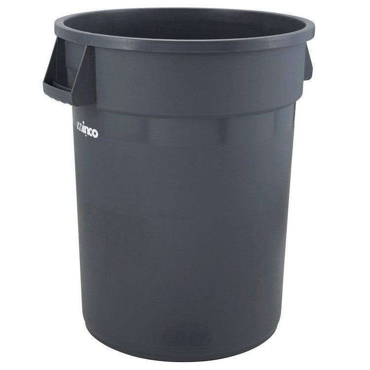 Winco PTC-44G Trash Can, 44 Gal, Gray Bakery Wholesalers
